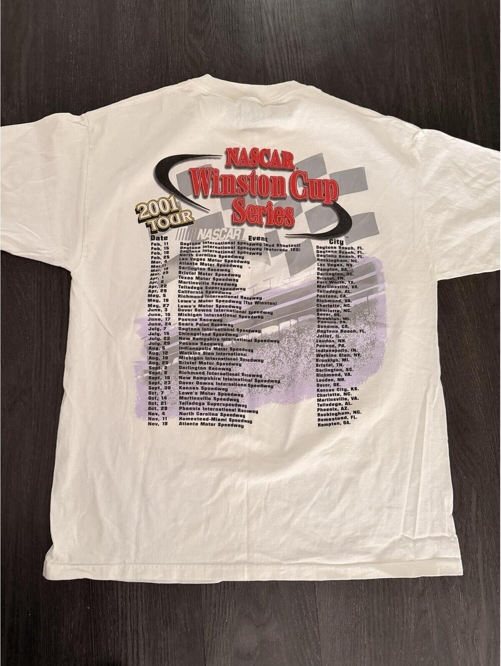 Vintage 2001 Jeff Gordon DuPont NASCAR Shirt M Sam Bass Chase Authentics New